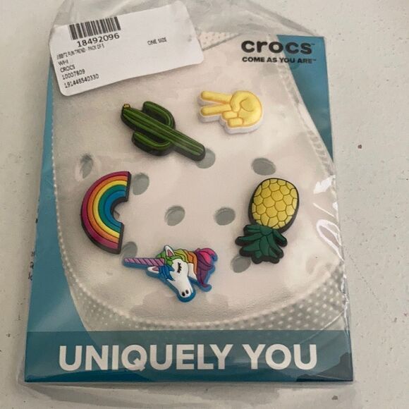 Crocs Jibbits Charms “rainbow fun” - Picture 1 of 4